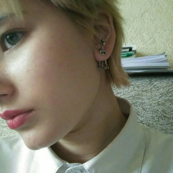 New Design 2 Pcs Punk Cool Dinosaur T-rex Earring - Picture 7 of 9